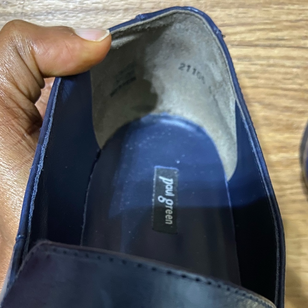 Paul Green Navy Women’s Loafers - Picture 9 of 13